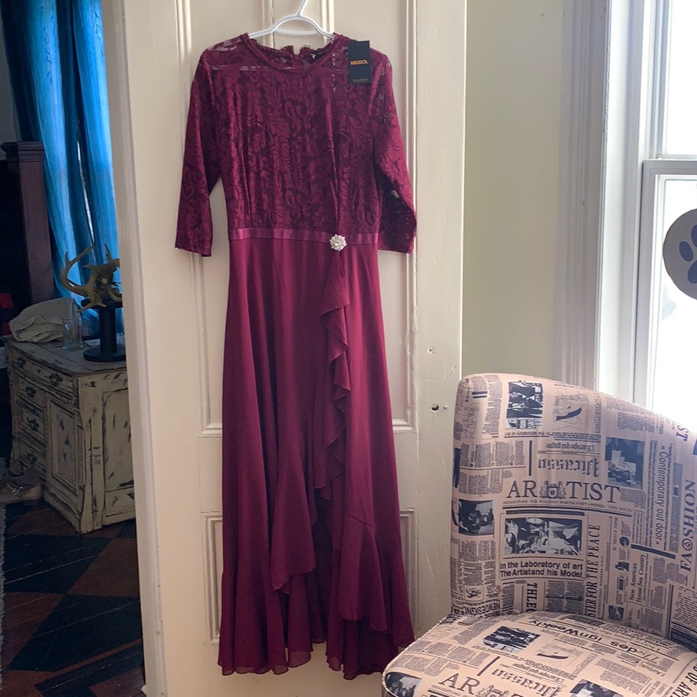 Miusol Magenta Mother of the bride gown.